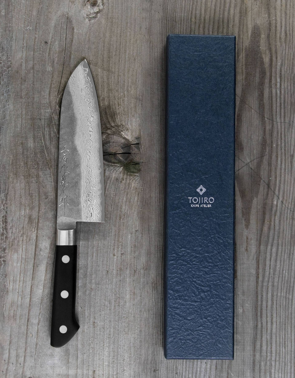 Dao Tojiro Atelier Damascus VG10 Santoku 170 